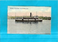 Vintage Postcard-Steamer "Wyandotte" New London, Connecticut