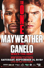 Floyd Money Mayweather VS Canelo Alvarez Fight Boxing Battle Poster
