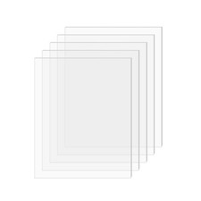  5-Pack SimbaLux  Acrylic Sheet Clear 8  x10  0.08  Thick 2mm Plexiglass