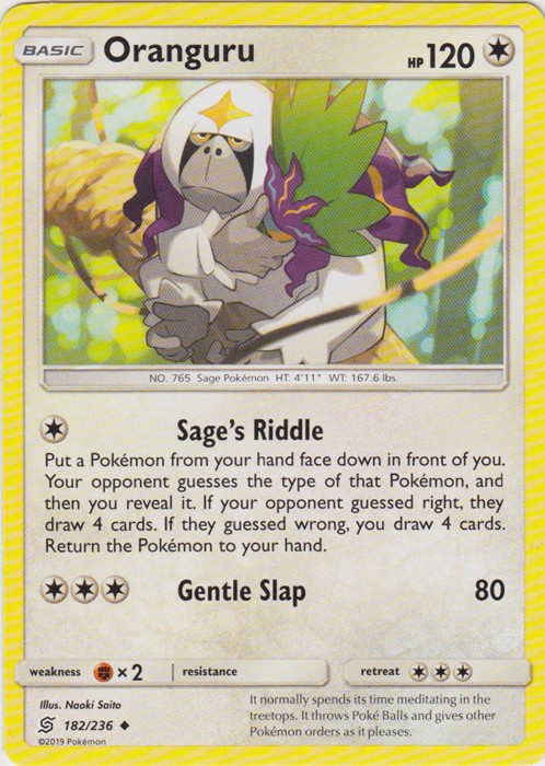 Oranguru - 182/236 - Uncommon - Lightly Played
