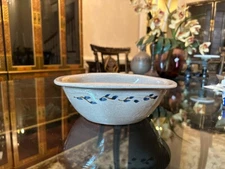 Jugtown Pottery Handcrafted Stoneware Oval Serving Bowl – Vintage North Carolina