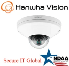 Hanwha Techwin XNV-6011W 2MP PoE IP Compact Dome SecurityCamera 2.8mm fixed lens