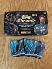 UPDATED! Topps Marvel Studios Chrome Blue Raywave Parallel Pick Your Card