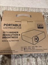 LED Source White Portable LED Projector With Higher Resolution  Brightness