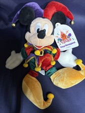 Tokyo Disneyland 15 Years MICKEY MOUSE Jester New With Tags 10"