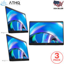 3 PACK Dell Pro 14 Plus P1425 14" WUXGA IPS Portable USB-C Monitor 1920x1200 NEW
