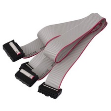2pcs 2.54mm 14-Pin Female to Female IDE Extension Flat Ribbon Cable 50cm