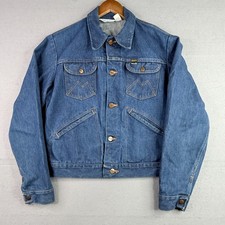 Vintage Maverick Automaticks Mens Denim Jacket 40 Blue Cotton Made in USA