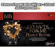 Slimming World's 'GO NUTS FOR ME' Burro di Arachidi Barrette HiFi. 4 scatole = 24 barre!!
