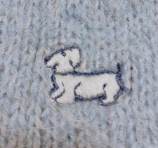VTG 1980's "Kate Collins" Baby Blue Acrylic/Mohair/Nylon Pullover Sweater S