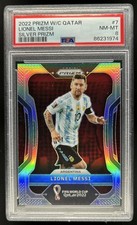 2022-23 Panini Prizm World Cup Lionel Messi Silver #7 Argentina PSA 8