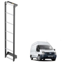 Ford Transit Rear Door Ladder 2000-2014 High Roof Van Guard 7 Bars - Rack Access