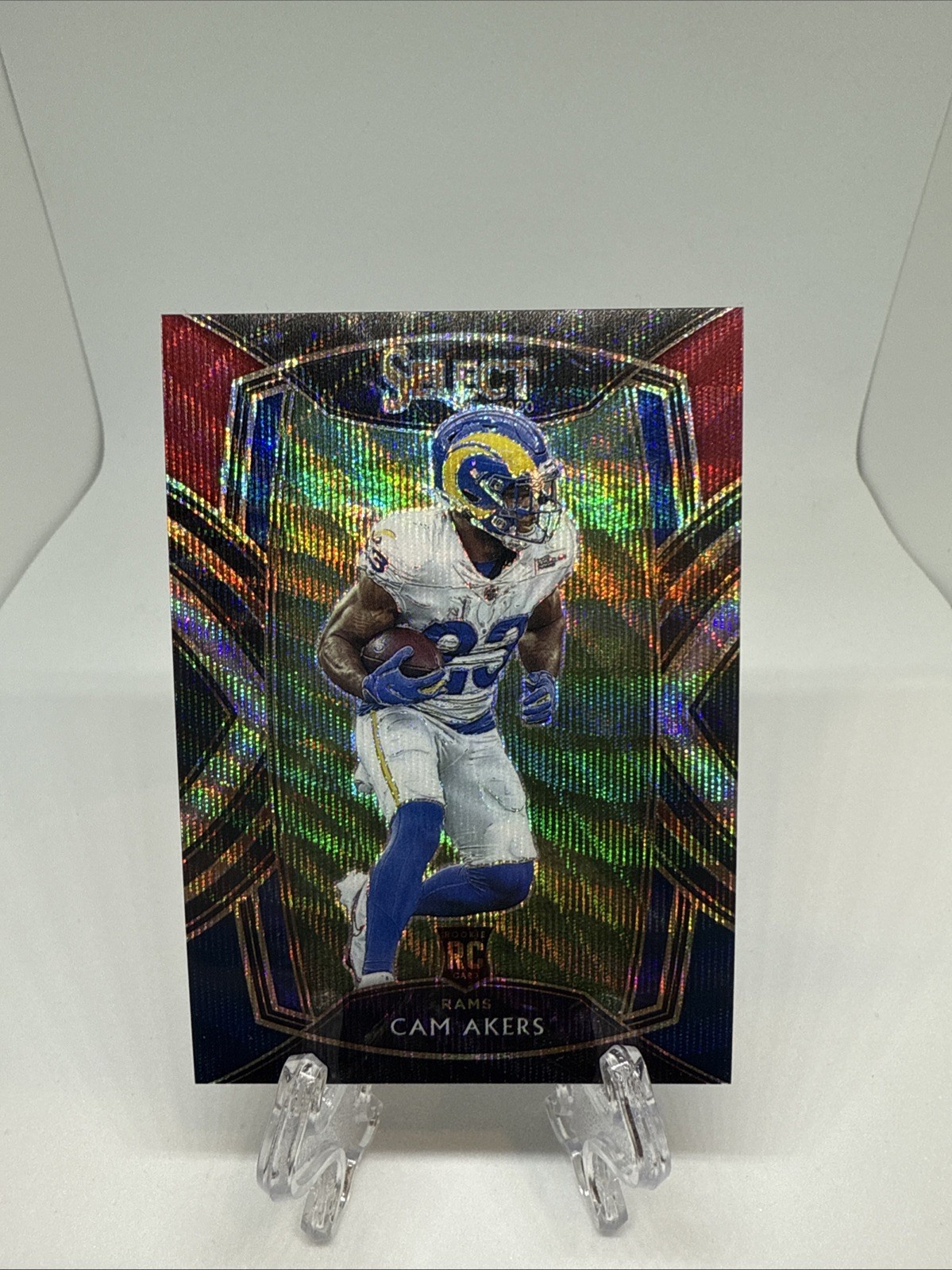 Cam Akers 2020 Select Club Level Tri-Color Prizm #255 /99 Rams Texans RC Rookie