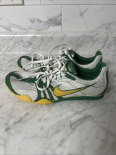 Nike Men 10 Rival D Plus III Track  Field Spike Shoes 314285-171 Green Yellow
