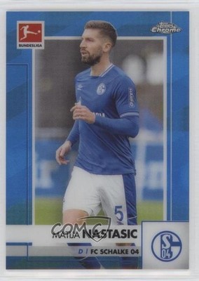 2020-21 Topps Chrome Bundesliga Blue Refractor 50/150 Matija Nastasic #88 0i7g