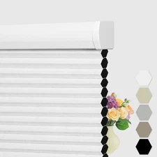 Cellular Shades Cordless, Blackout Cellular Window Blinds, Pull Down Blackout...