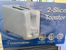 2006 White 2-Slice Toastmaster Toaster Version 1 Model T100 Wide Slots