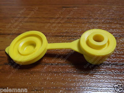 3-Pack Heavy Duty Yellow Vent Caps For Gas Cans - Fits Midwest, Blitz, Wedco, Briggs, Scepter