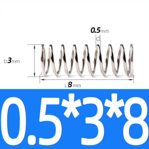 Compression Spring Steel 0.2 - 1mm Wire Dia 2mm - 12mm OD Small Pressure Springs - Picture 28 of 130