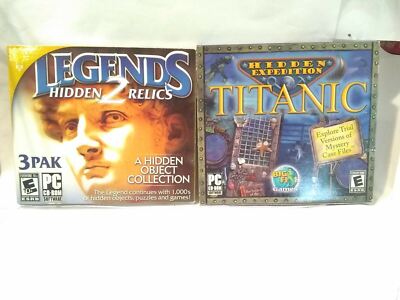 Lot of 2 Hidden Object PC Computer Games Hidden Expedition & Mystery Quest FUN