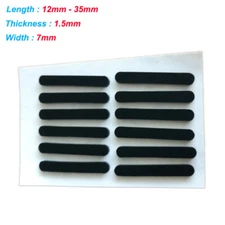 Rubber Feet Pad Self Adhesive Gasket Oval Anti-Slip 7mm Width Laptops Keyboards