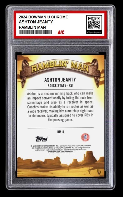 BANDAI - RAMBLING MAN 2024 Bowman University Chrome - Ramblin' Man Ashton Jeanty