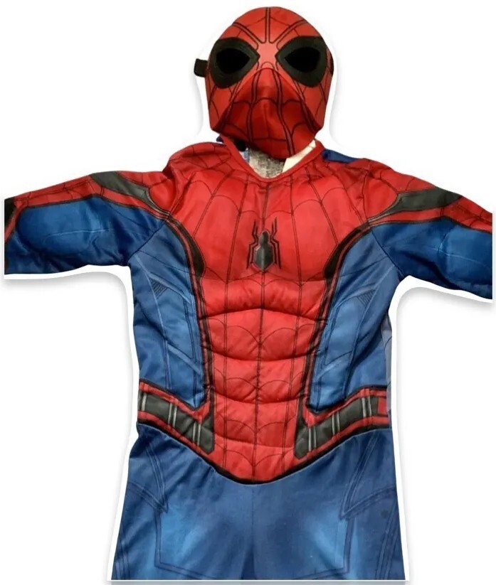 Marvel Comics Spiderman Padded Muscle Chest Jumpsuit … Gem