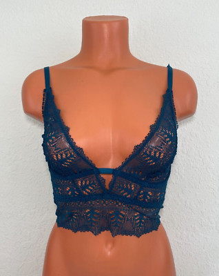 Else Lingerie Womens Ivy Decolette Bra Petroleum Size XS
