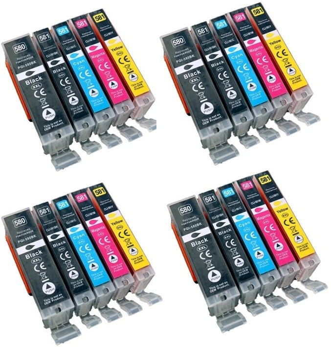 D&C Cartucce stampante XXL Canon TS8350 TS705 TS705a TS6350a PGI-580XXL CLI-581XXL