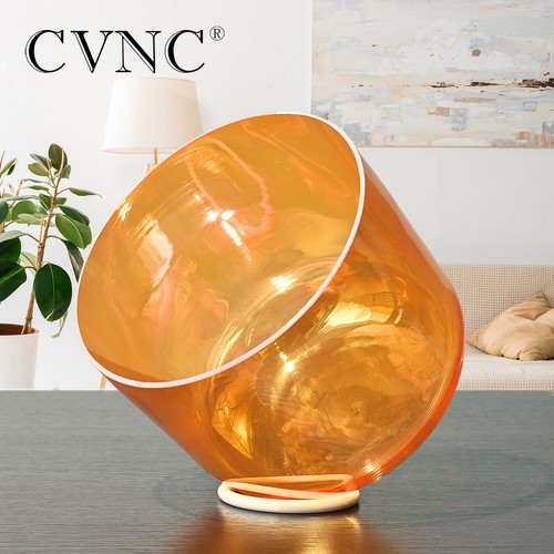 CVNC 6 Inch Chakra Alchemy Color Cosmic Clear Crystal Sing Bowl Sound Heal Reiki - Picture 14 of 24
