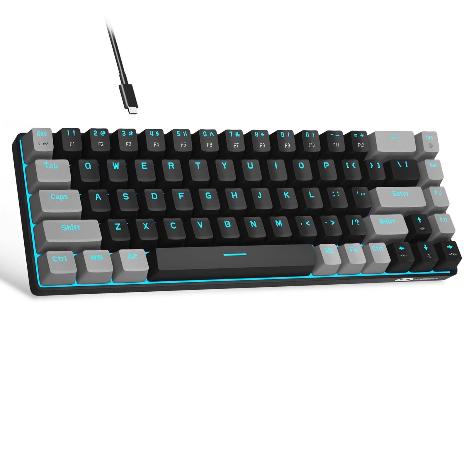 MageGee 60% Portable Mechanical Gaming Keyboard with LED Backlit Compact MK-Box Design
