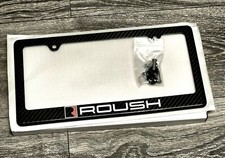 Roush Mustang F150 License Plate Frame 100 Carbon Fiber With Screws And Caps