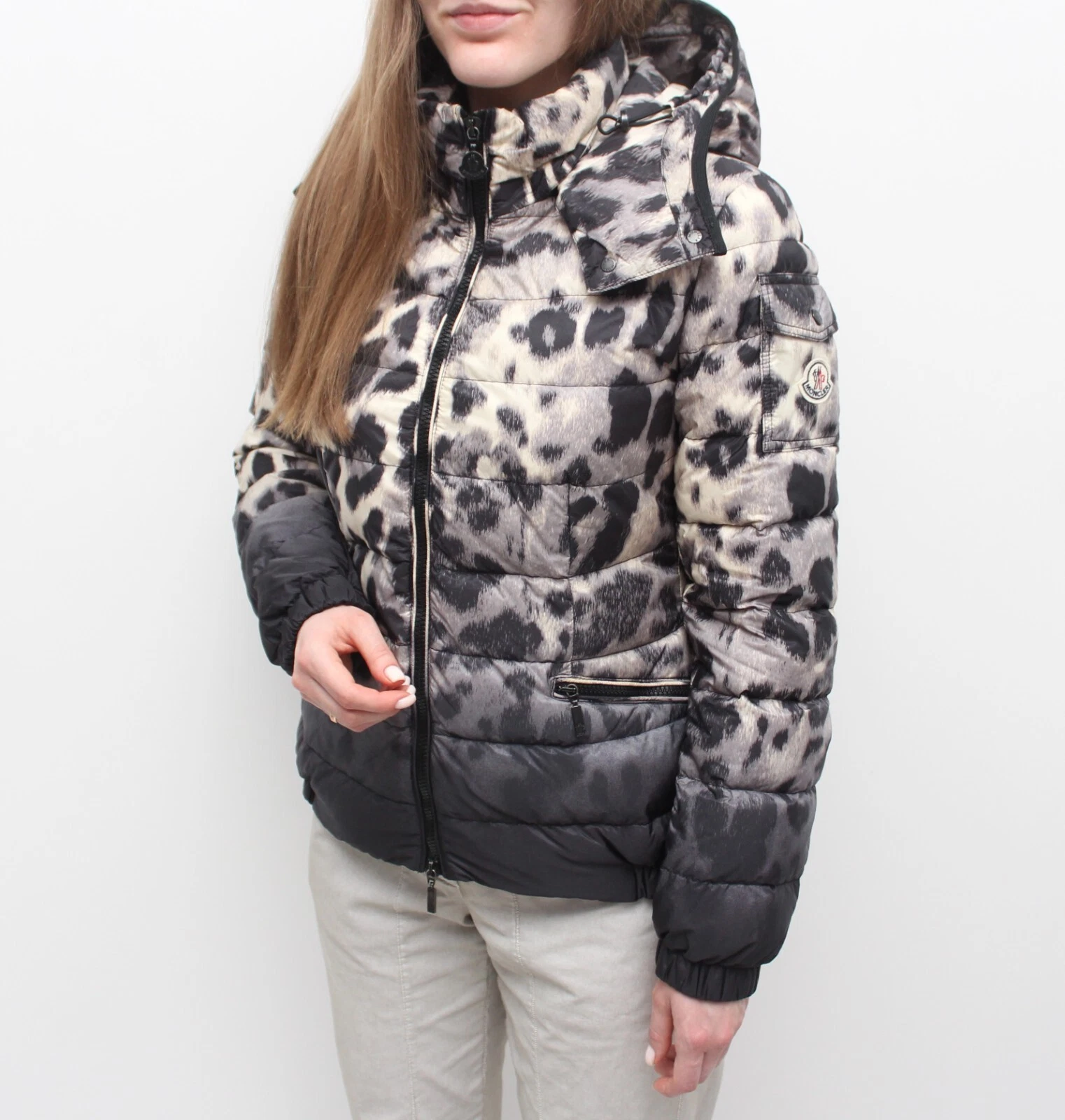 Autentico cappotto giacca piumino trapuntato donna MONCLER Saby RARO taglia 2 ~S