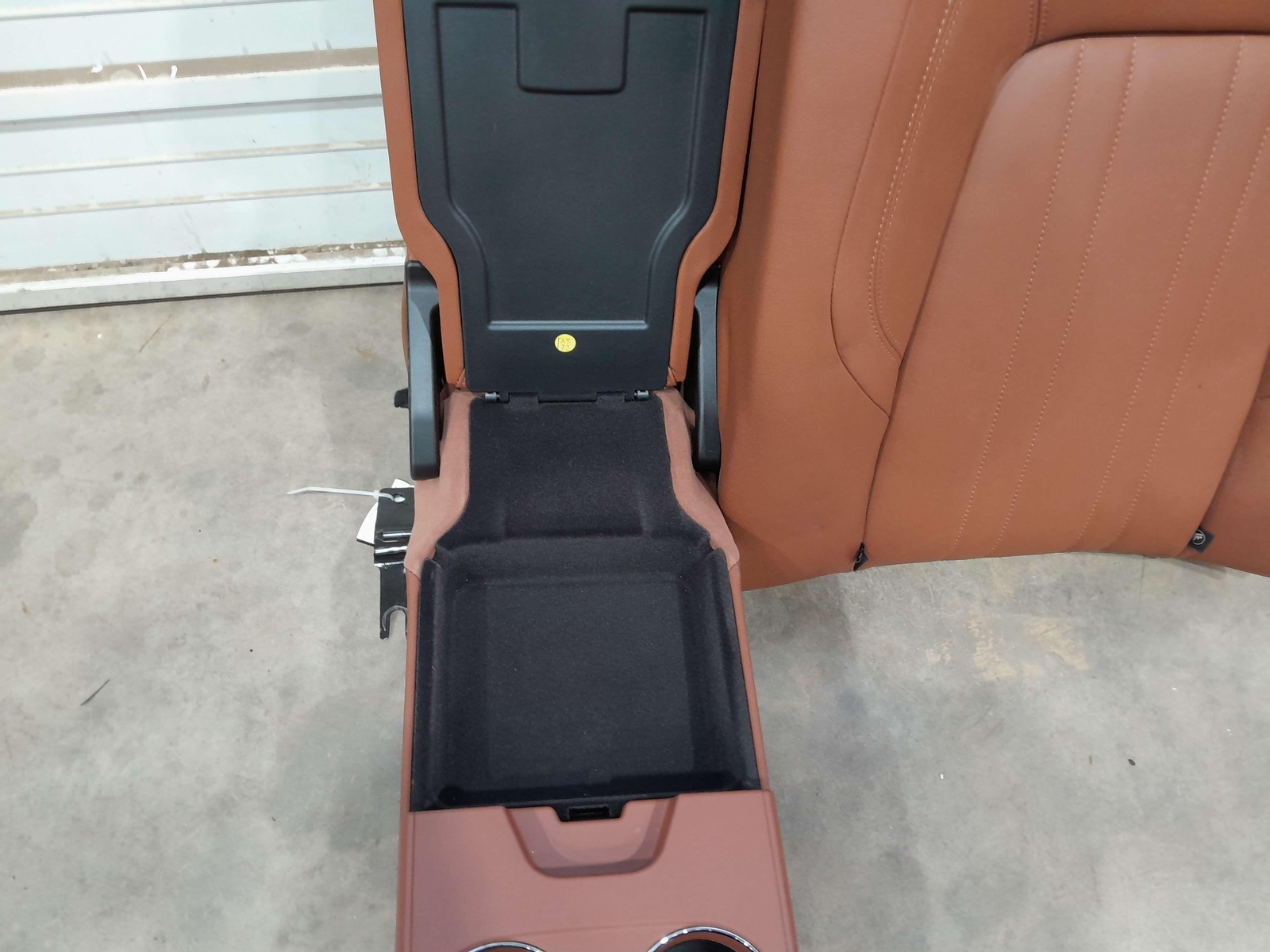 14-24 Maserati Ghibli Rear Seat Upper Section Left Driver Side Brown Leather OEM