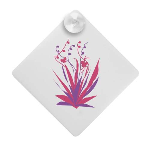 'Exotic flower' Suction Cup Car Window Sign (CG00018482) - Picture 1 of 5
