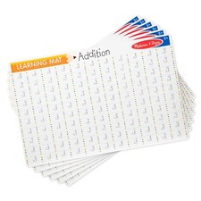 NEW Melissa  Doug Learning Mat: Addition, MATH HELP Double Sided PLACEMAT