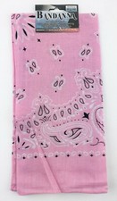 Pink Paisley Bandanna Cotton Head Wrap Do-Rag...