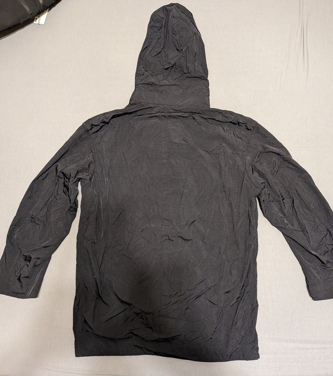 Uniqlo +J Jil Sander Oversized Hooded Modular Black Nylon Half