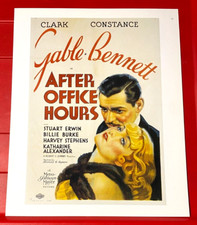 After Office Hours Clark Gable Movie/Film Poster Art PICTURE / PRINT 12" x 9.5"