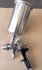 Gravity Feed HVLP Spray Gun -1000cc Capacity 1.7mm Nozzles Furniture Paint