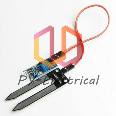 Soil Humidity Hygrometer Moisture Detection Sensor Module Arduino w/Dupont Wires