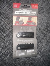 2x StealthMounts Black Magnetic Bit Holder for BAUER-OZITO-EINHELI