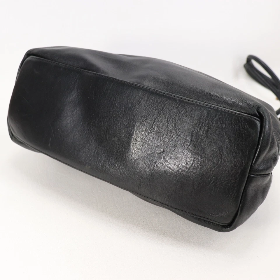 De Colección Jennifer Moore Bolso de Mano Mujeres Negro Guijarro Cuero Cartera Bolso de Hombro Foto 4 de 4