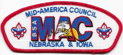 Mid-America Council Strip S-4 Plastic Back CSP SAP Boy Scouts of America BSA