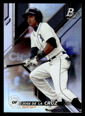 2019 Bowman Platinum #TOP-77 Jose de la Cruz Top Prospects Card Detroit Tigers