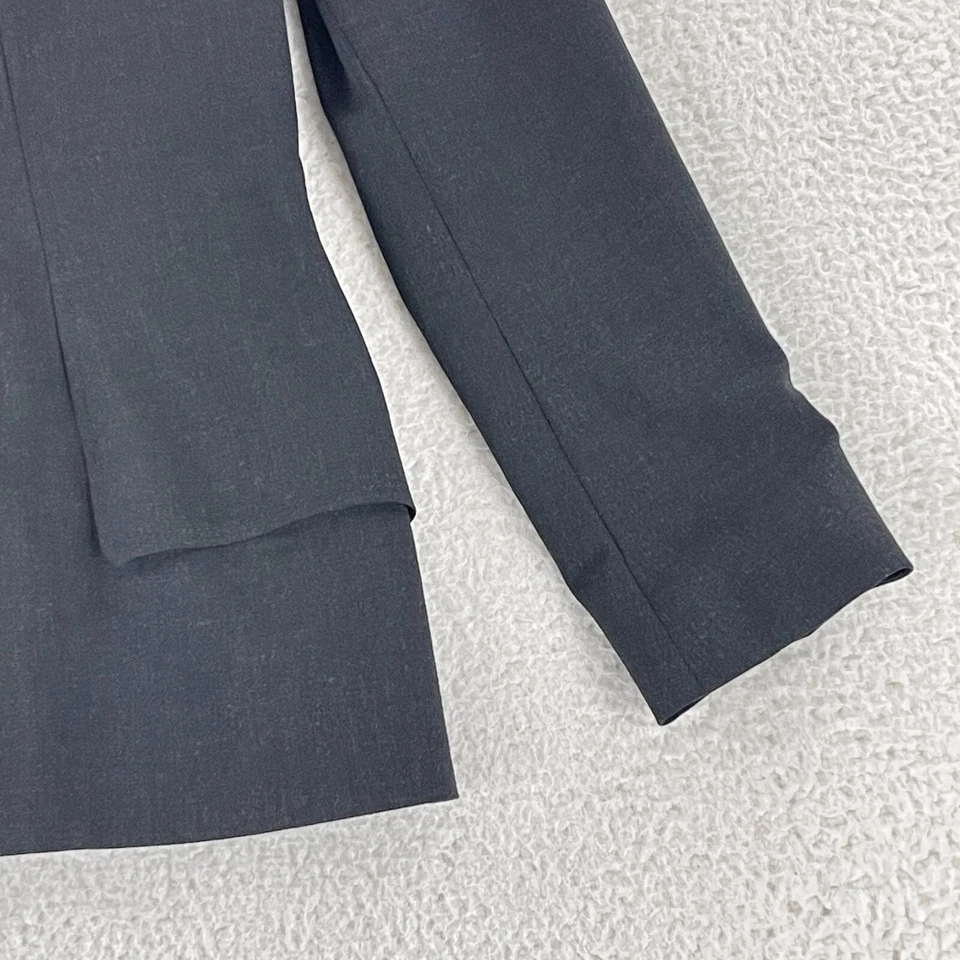 Chaqueta Bebe Mujer Talla 4 Gris Cremallera Mezcla Lana De Colección Manga Larga Hecha en Italia Foto 4 de 4