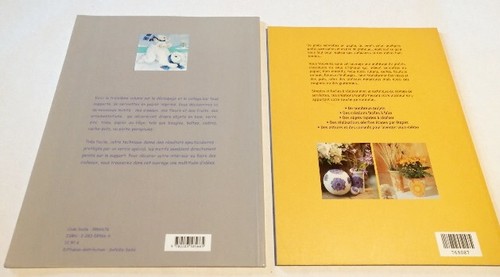 Lot de 2 livres de Collage de serviettes en papier sur tous support - à la campa - Picture 2 of 4