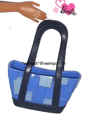 Barbie My Scene Spring Break Tasche blau Puppe Beuteltasche Handtasche Zubehör