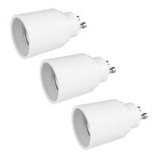 3x Lampensockel Adapter GU10 auf E27 Fassung Sockel Stecker Glühbirne Lampe LED