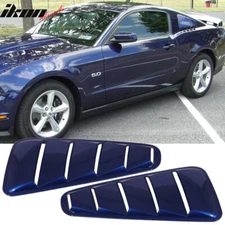 Fits 10-14 Ford Mustang OE Style Side Quarter Window Louvers Painted #J4 Blue